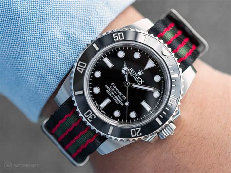 rolex submariner 11040m 2 line nato band|submariner with NATO strap.